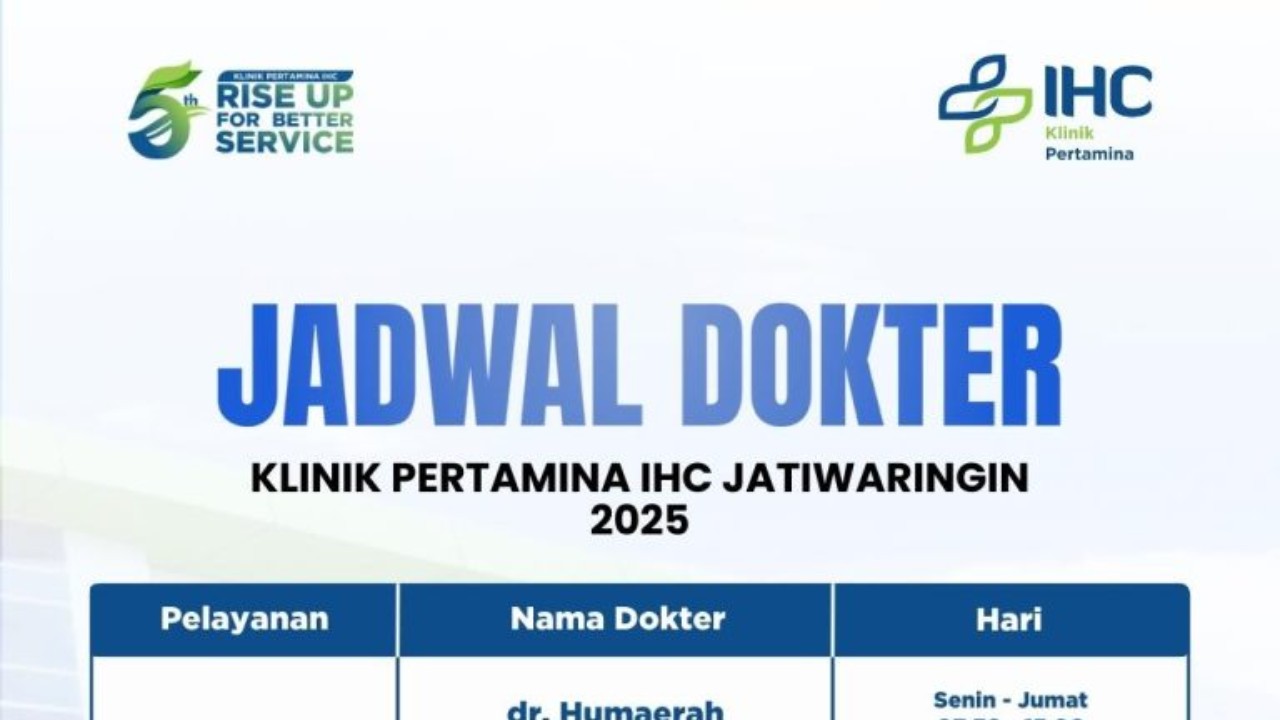 Jadwal Klinik Pertamina IHC Jatiwaringin